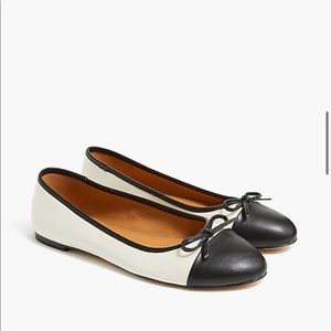 J. Crew: Captoe Ballet flats - Ivory